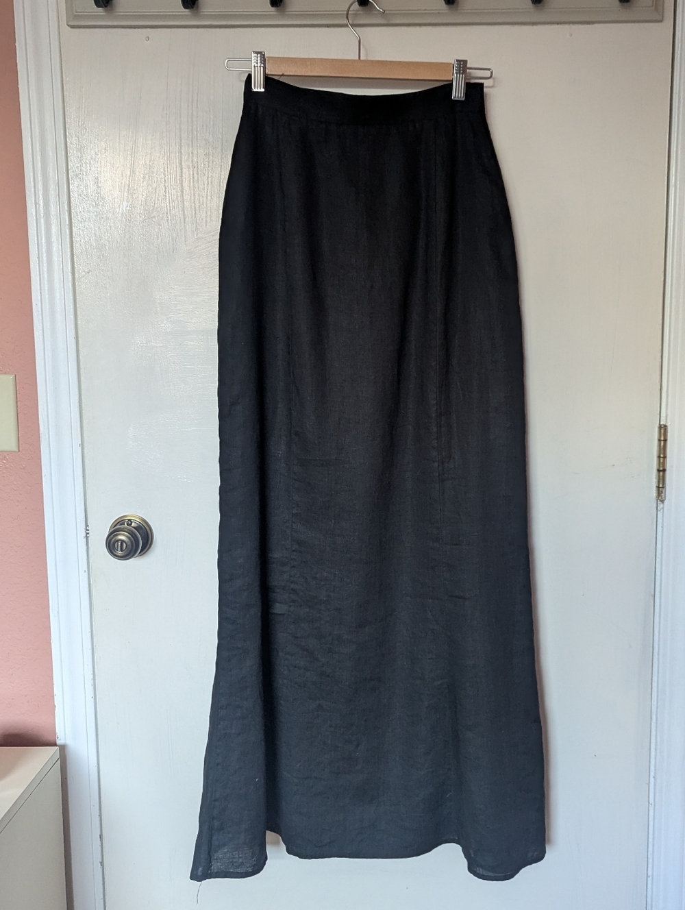 Dissh Black Linen Maxi Skirt - Picture 2 of 9